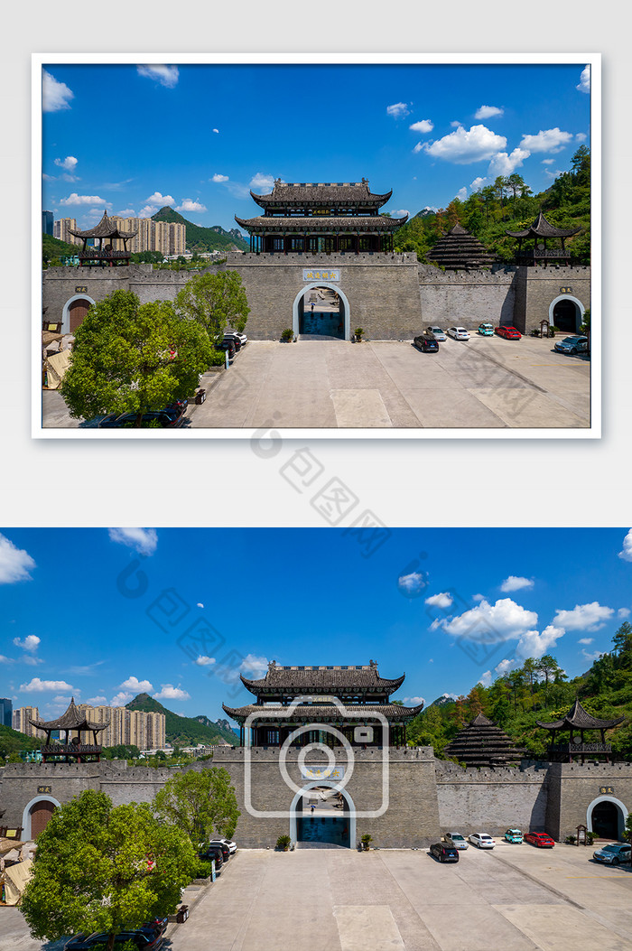 贵州大明边城4A景区航拍摄影图图片图片