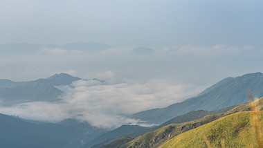 自然风光萍乡武功山高山草甸延时