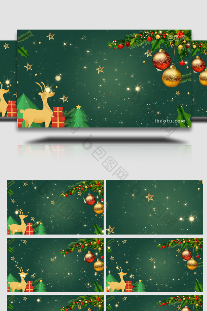创意温馨圣诞节背景视频模板