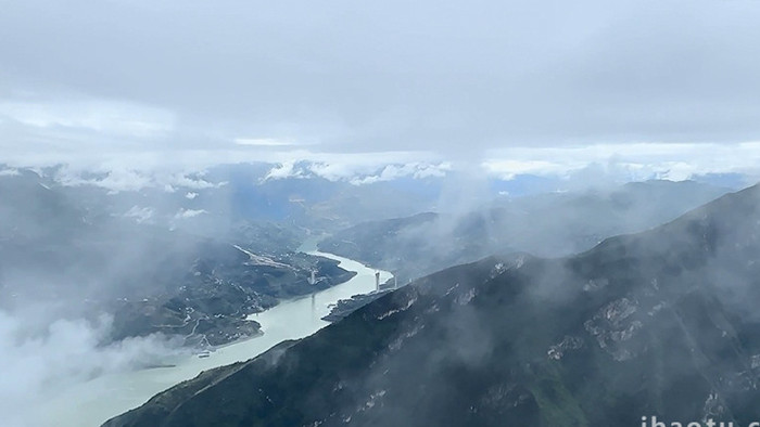 自然唯美山川河流云海缭绕实拍