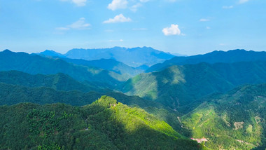 皖南群山风光峡谷山峰4K航拍