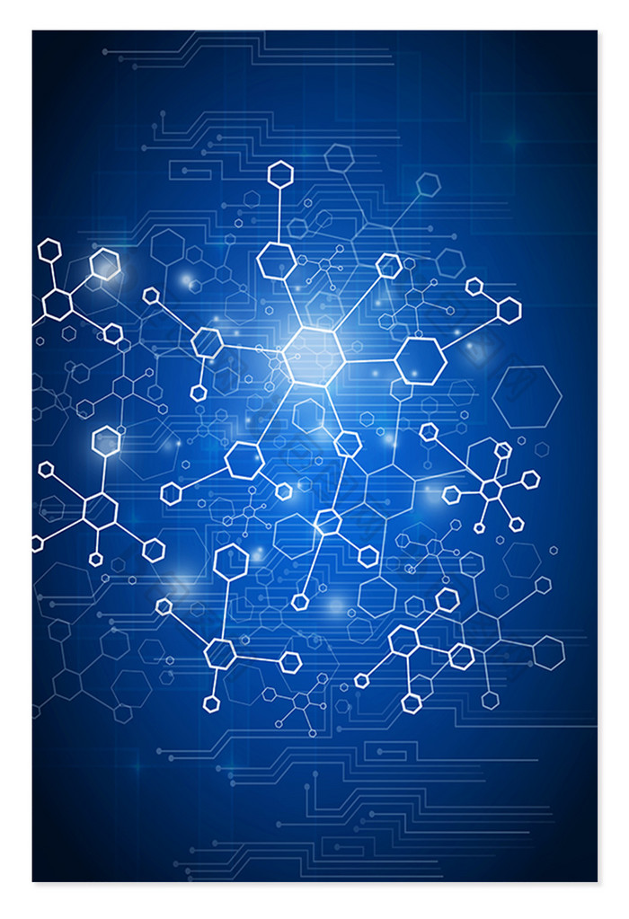 大气科技电路线条背景