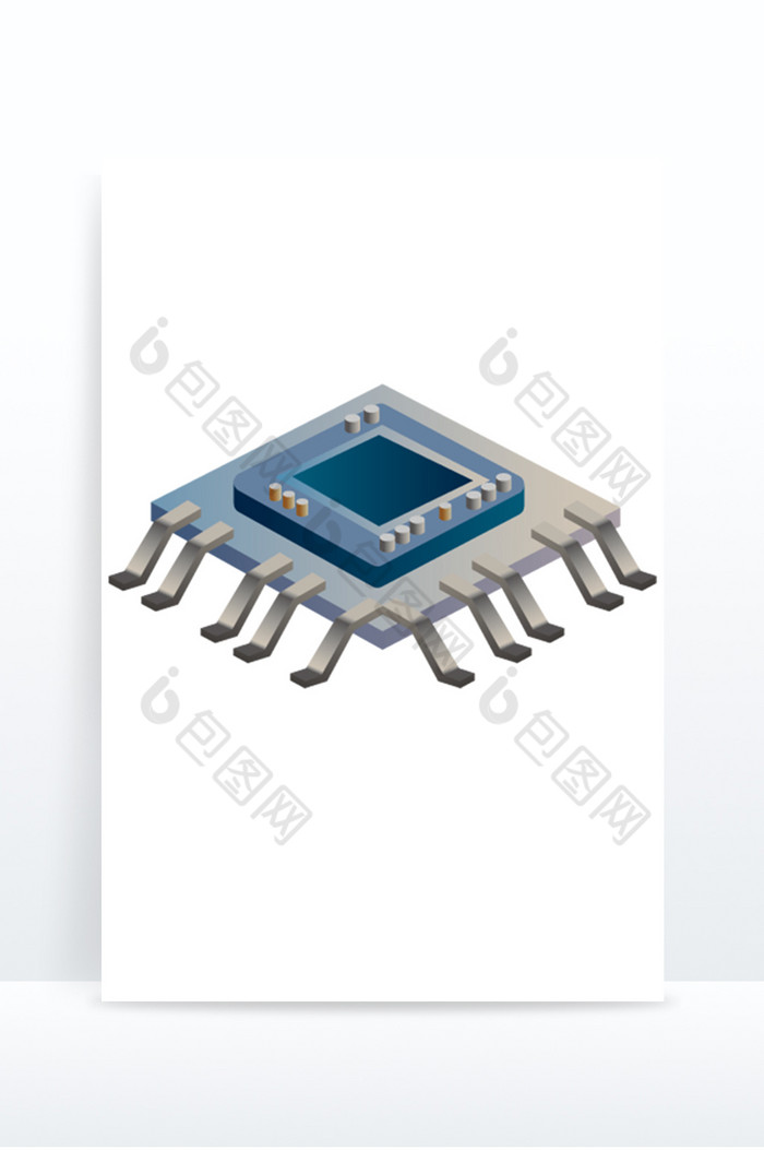 电子元件芯片AI科技图片图片