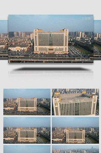 湖南长沙万家丽广场地标建筑航拍图片