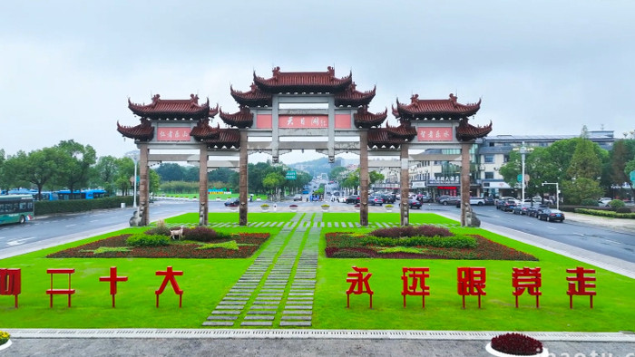 常州天目湖景区旅游胜地4K航拍