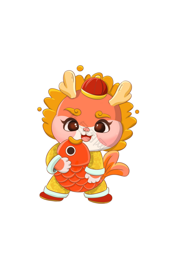 龙年春节ip龙png下载-包图网