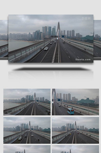 重庆千厮门嘉陵江大桥移动延时图片