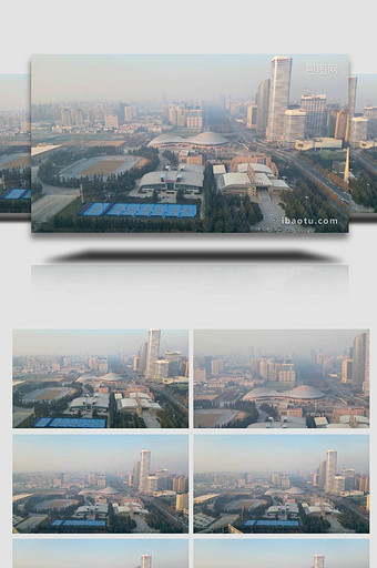 城市西安陕西省体育训练中心航拍图片