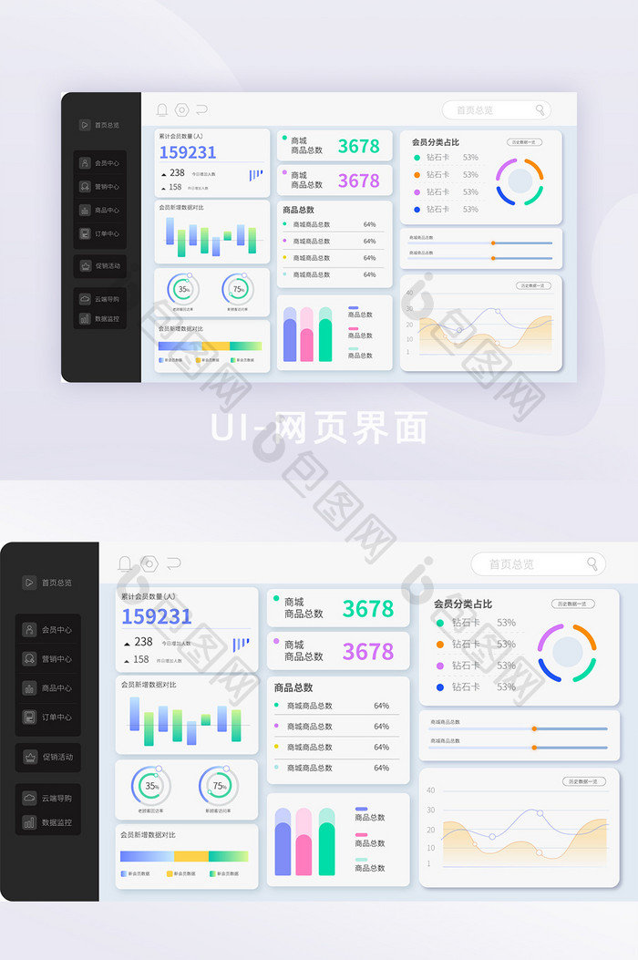 B端后台网页界面ui界面