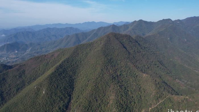 自然风光河南洛阳山峦山峰航拍