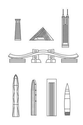 深圳城市天际线标志性建筑