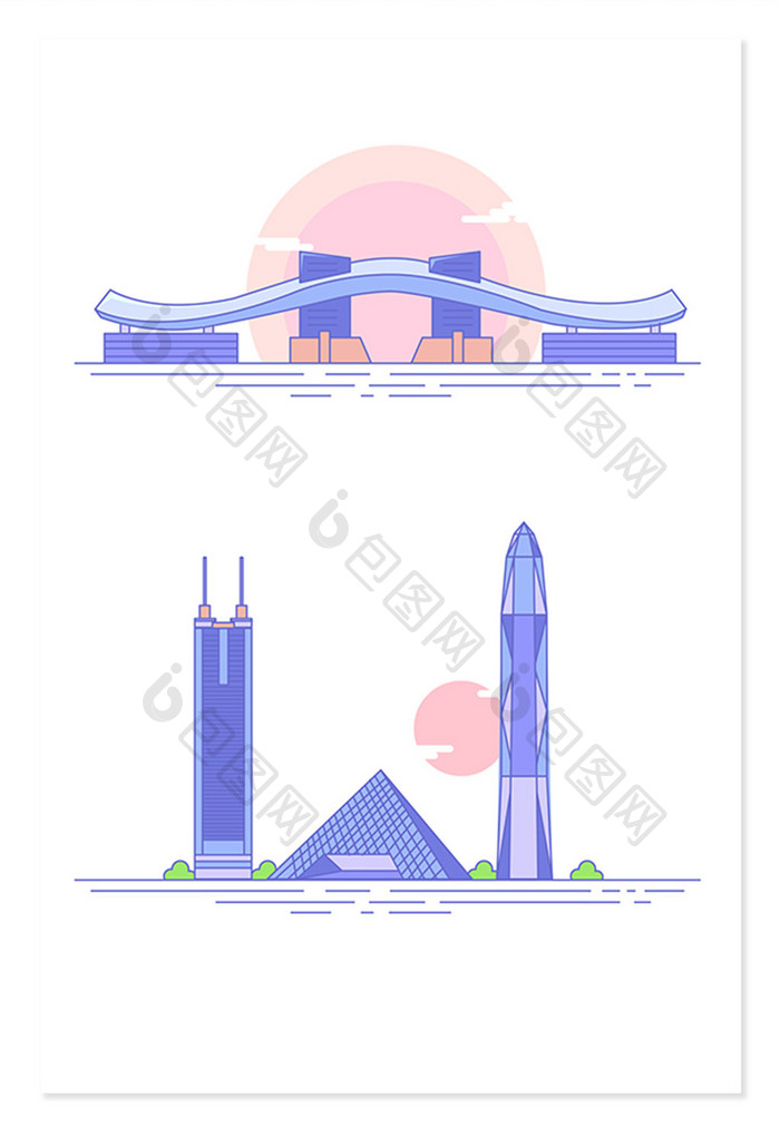 深圳mbe手绘科技建筑插画