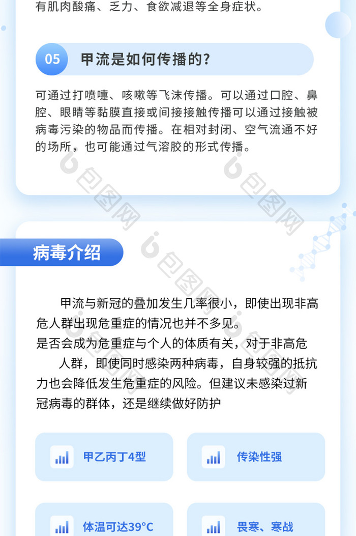 流体渐变医疗H5信息长图