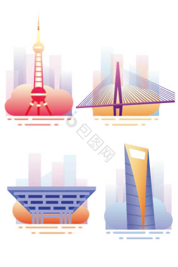 地标元素PNG-地标元素PNG素材-【包图网】