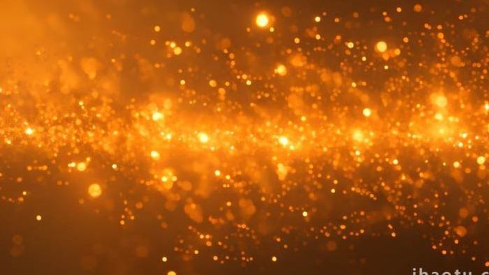金色粒子抽象背景视频