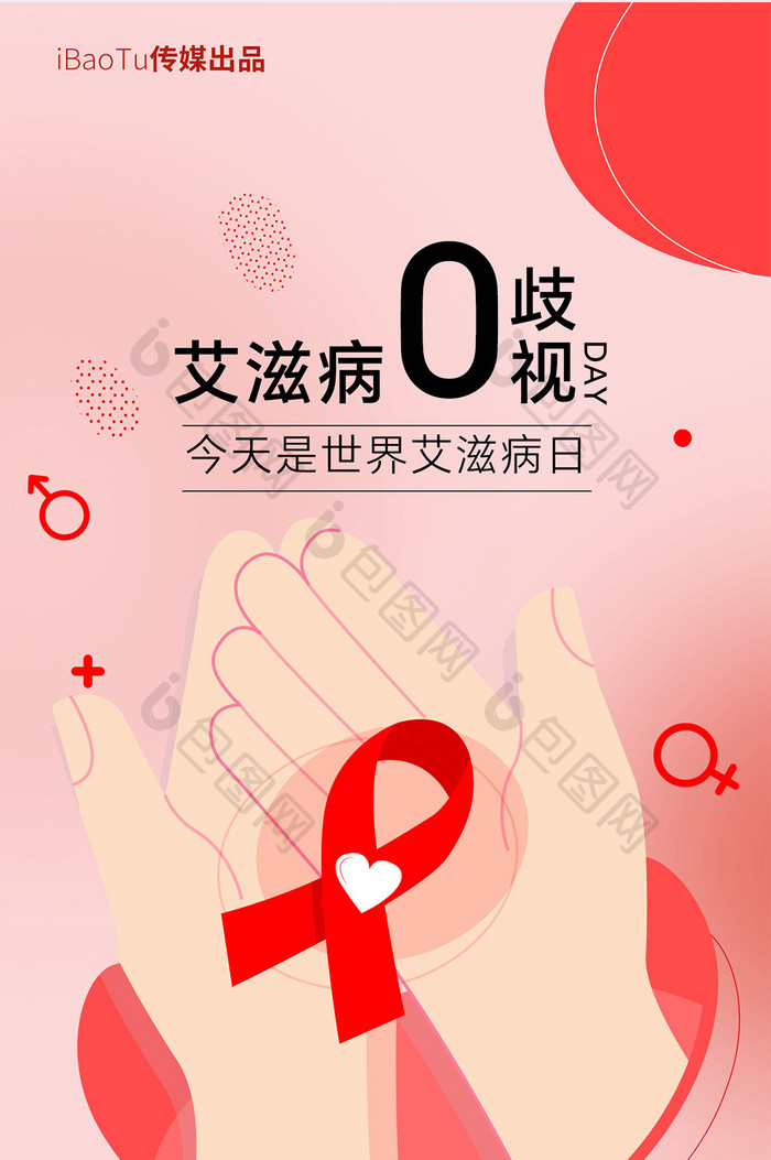世界艾滋病零歧视日公益H5海报