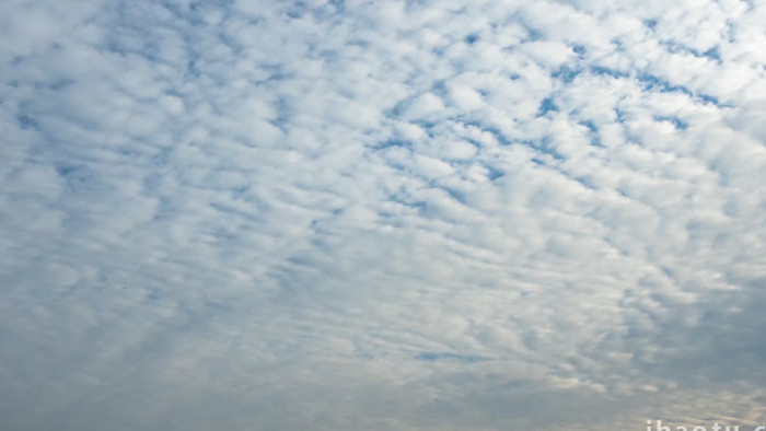 大气晴空蓝天白云实拍延时