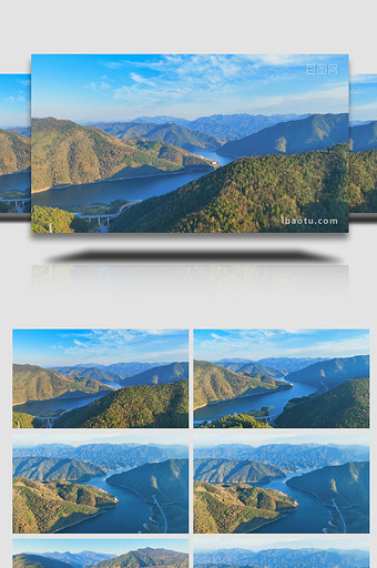 山河湖泊太平湖风光自然4K航拍图片