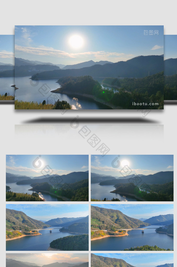 安徽太平湖景区山河湖泊4K航拍