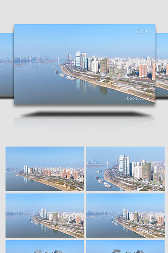 南昌滨江壹号环球中心4K航拍图片