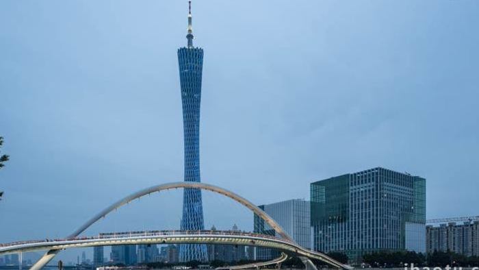 广州地标海心桥城市宣传实拍