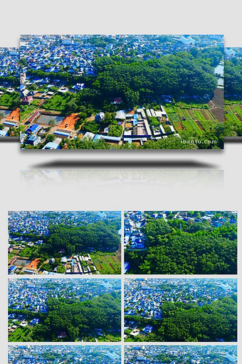 云南西双版纳勐龙镇美景4K航拍图片