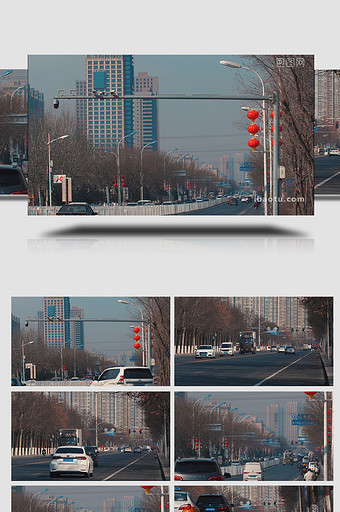 生活城市马路汽车实拍视频素材图片