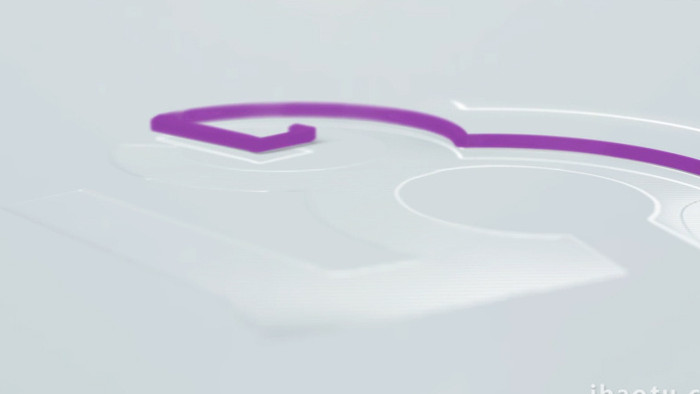 描边轮廓logo动画AE模板
