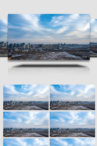 大气北京城市俯瞰实拍延时图片
