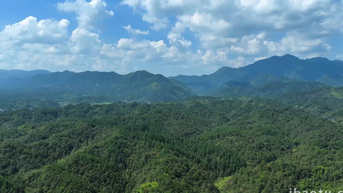 自然风景群山风光森林4K航拍