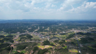 自然风光山川丘陵梯田农田航拍