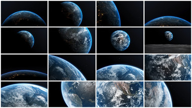 16组宇宙地球动画场景AE模板