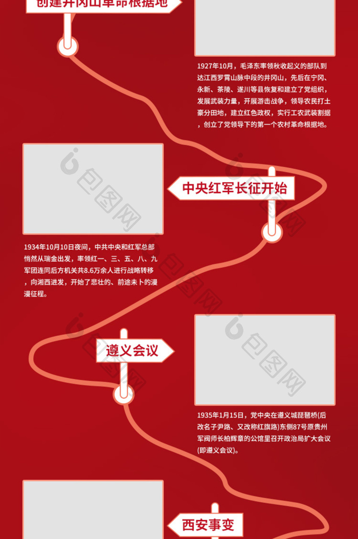 党史历程党建宣传长图-包图网