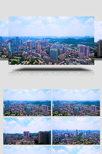 广东省广州市越秀区城市航拍视频图片