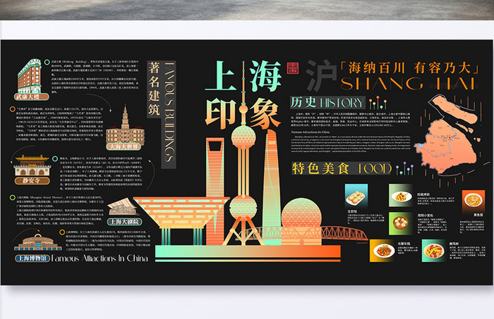 可视化上海城市海报