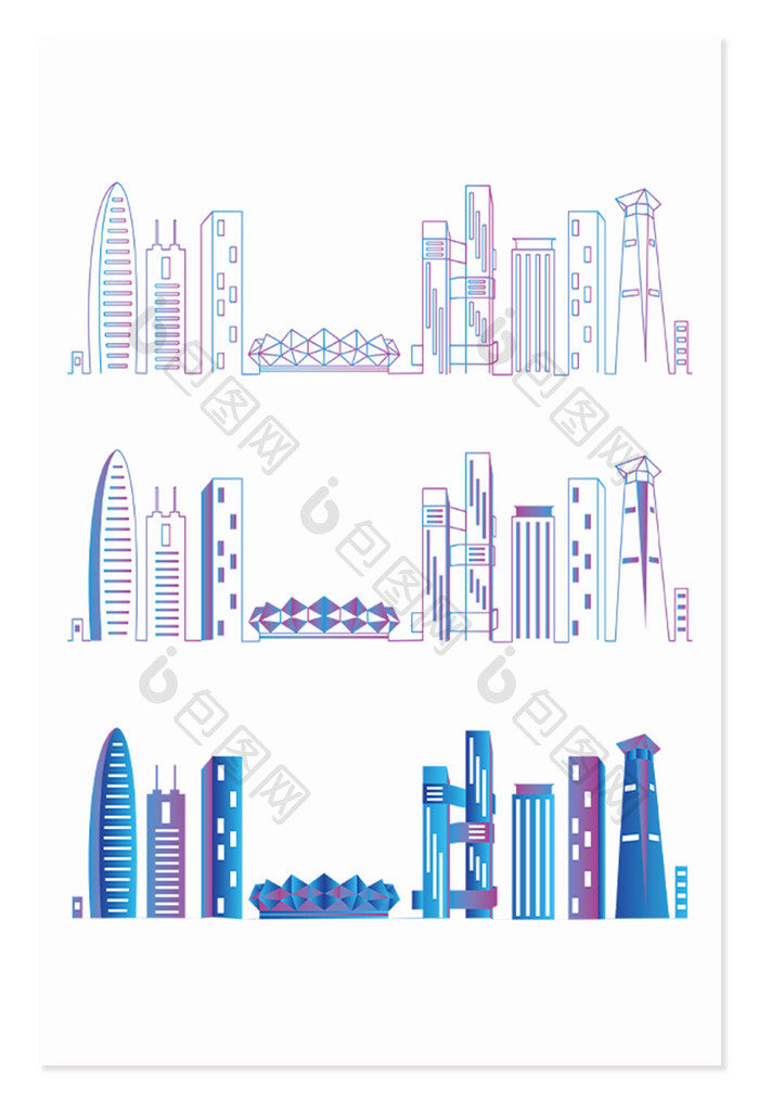 城市建筑深圳一线经济城市地标