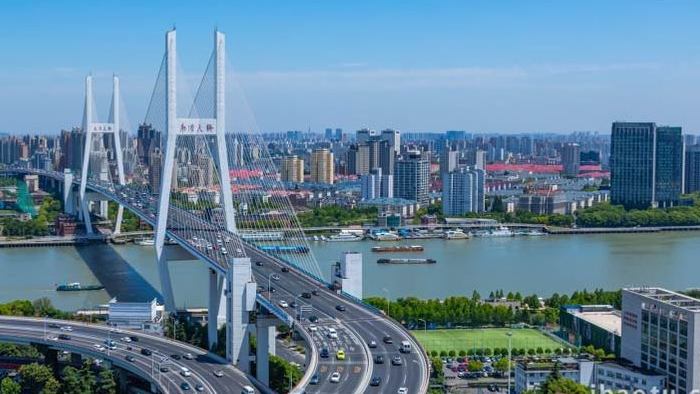 上海南浦大桥延时实拍