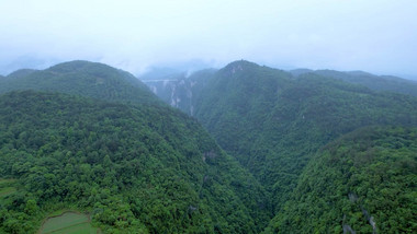 张家界大峡谷5A景区航拍视频