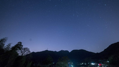 震撼夏季乡村星星实拍延时摄影