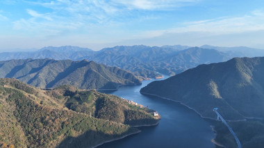 峡谷河流自然山河风景4K航拍