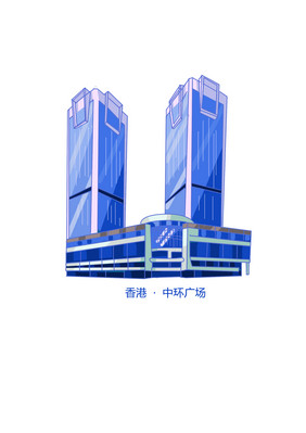 地标建筑矢量插画元素