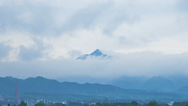 山峰云海自然风光4K延时摄影