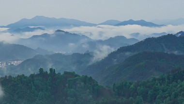 皖南高山云海风光4K延时摄影