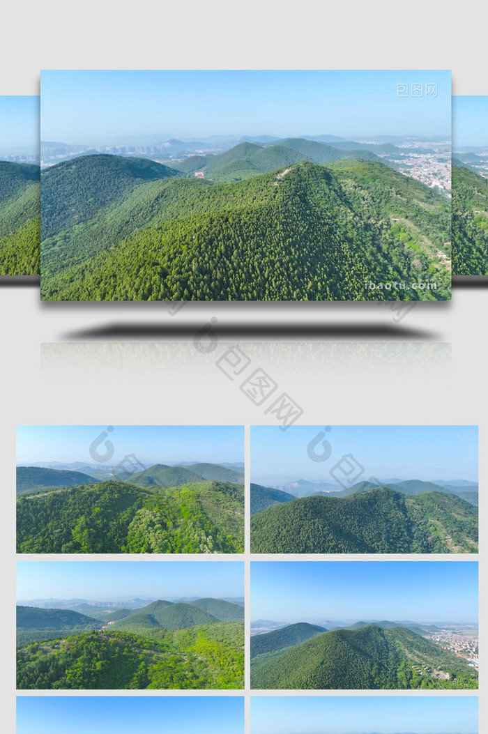 自然风景徐州拉犁山风景4K航拍