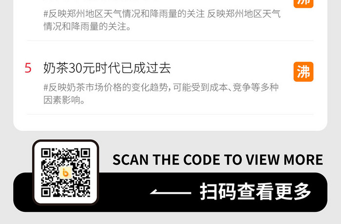 话题榜热搜ui移动APP界面