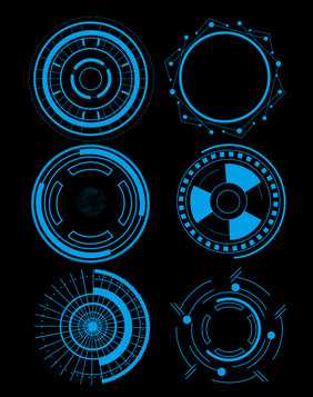 科技线条炫酷圆环元素