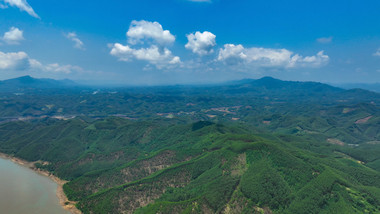 自然南方高山蓝天白云延时