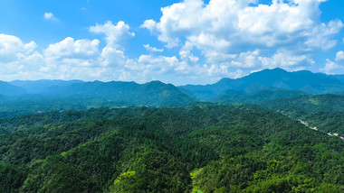 山脉自然风光森林风景4K航拍