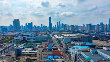 沈阳中街人流城市风光延时实拍