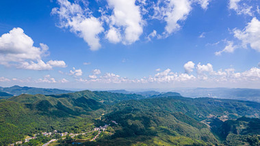 贵州连绵山峰大山山脉风光航拍延时